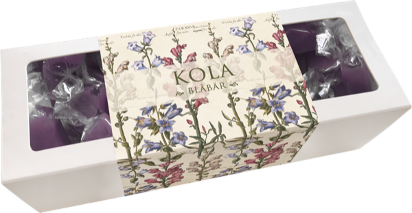 Kola, ca 200 g/ask, 17x6 cm.